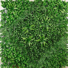 4 Green Artificial Boxwood Leaves Foliage UV Protected Wall Panels Party Events