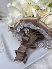 Wedding Bouquet Unique Bridal bouquet W/Birds Nest 🪺 Roses, Satin