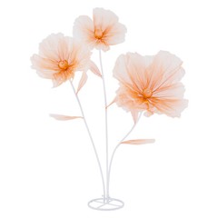 Three-Head Champagne Artificial Wedding Flowers Floorstanding Centerpiece 170cm