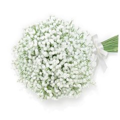 15 PCS Babys Breath Artificial Flowers Fake Babys Breath Flowers 15pcs White