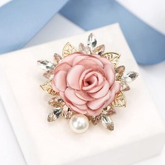 Elegant Rose Flower Brooch Pin for Women Men Wedding Party Gentleman’s Essent…
