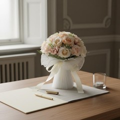 Artificial Bridal Flower Arrangement Ready to Use Wedding Flower Arrangement