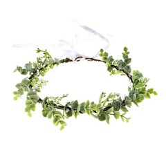 Eucalyptus Flower Crown Halo Headband for Weddings and Photoshoots