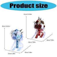 Elegant Silk Bridal Bouquet Wedding Party Decoration Ceremony Handheld Flower