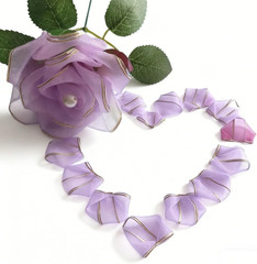 300Pcs Pre-Made Organza Rose Petals Pre-Cut Chiffon Petals for DIY Artificial Fl