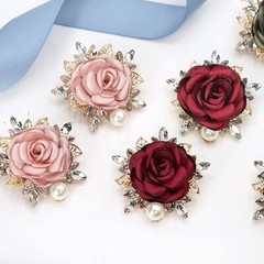 Elegant Rose Flower Brooch Pin for Women Men Wedding Party Gentleman’s Essent…