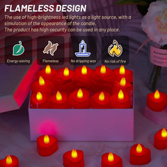 Rose Petals for Romantic Night – Artificial Red Rose Petals with LED Candles for