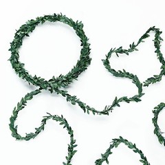 18 feet Green Artificial Mini Leaves Vine GARLAND Wedding Party Home Decorations