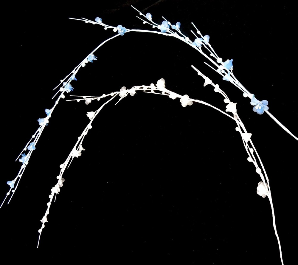 2 Floral Wire Garland Wraps Wedding Table Runner, Bridal Arch Decor, Bouquet Tie