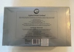 Wilton Lighted Bridal Garland with Organza Roses – 6 Ft – Battery Operated