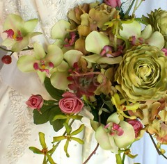 Orchid Garden Faux Wedding Bouquet