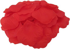 ® Artificial Rose Petals Wedding Flowers Favors 500PCS (Red)