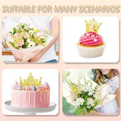 Flower Bouquet Accessories & Crowns for Flower Bouquets, Including 5 Pcs Cake Mi