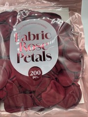 Rose Petals Fabric Burgundy 200Pcs Wedding Aisle Table Party Decor Love NIP