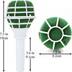 Bridal Flower Bouquet Holder 4 Pieces Wedding Foam Floral Handle Bouquet Hold…
