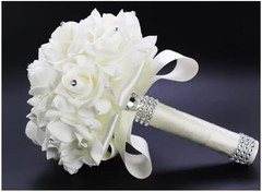 Wedding Bouquets for Bride, Wedding Bouquet Bridesmaid，Bridesmaid Holding Flower
