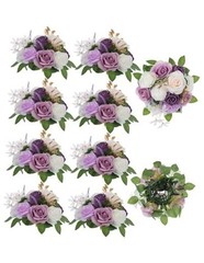 Artificial Flowers Ball Wedding Centerpieces Pcs Rose Artificial 10 Lilac