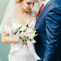 Wedding Bouquets for Bride Bridesmaid Bouquet Ivory Bridal Bouquet Artificial Ro