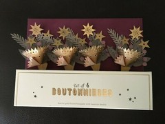 Wedding Paper Art BOUTONNIERES 4 pc Lucy Panes ANTHROPOLOGIE Lapel/Hair Party