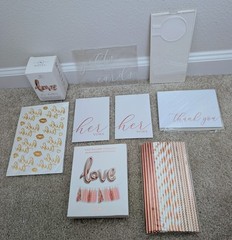 8pc Wedding Decor by Maeven Rose Gold color Brand new / Never used SHIPS TODAY!