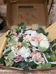 Odouzy Wedding Arch Flowers Kit – Artificial Floral Arrangement, Light Pink, NEW
