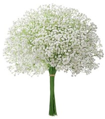 Babys Breath Artificial Flowers, 30 pcs White Flowers Baby Breath-white