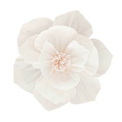 Brown Pink White Paper Peony Flower Arrangement Floral Wall Hanging Decorations