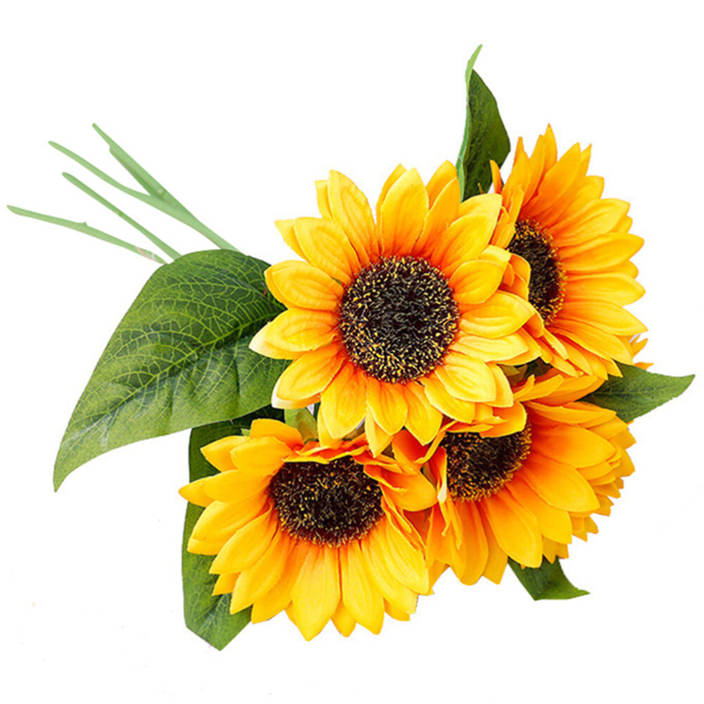 1 Bunch Wedding Bridal Bouquet Simulation Sunflower Bouquet Wedding Decoration