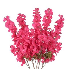 5 Pcs Delphinium Artificial Flowers 39.76” Fake Larkspur Flowers for Hot Pink
