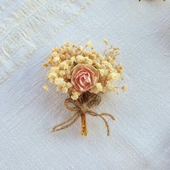 Floral boutonniere, Groom Dried Real Flowers Boutonniere