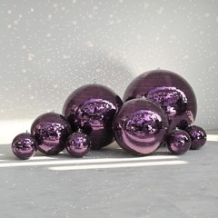 Yescom 8PCS Disco Ball 7″/12″/16″/20″/24″ for 70s 80s Party Event Wedding Purple