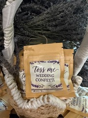 Lavender Wedding Confetti — organic, beautifully fragrant, and individually wrap