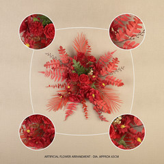 Flowers Artificial Flowers for Outdoors, Thicket Faux Arrangement