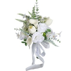 White Bridal Bouquets Wedding Bouquets Artificial Flower for Bridal, Wedding
