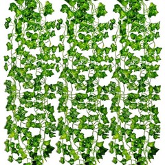 LEFV Ivy Garland 6.9 Feet Long Artificial Vine 72 Inch (Pack of 1), Green