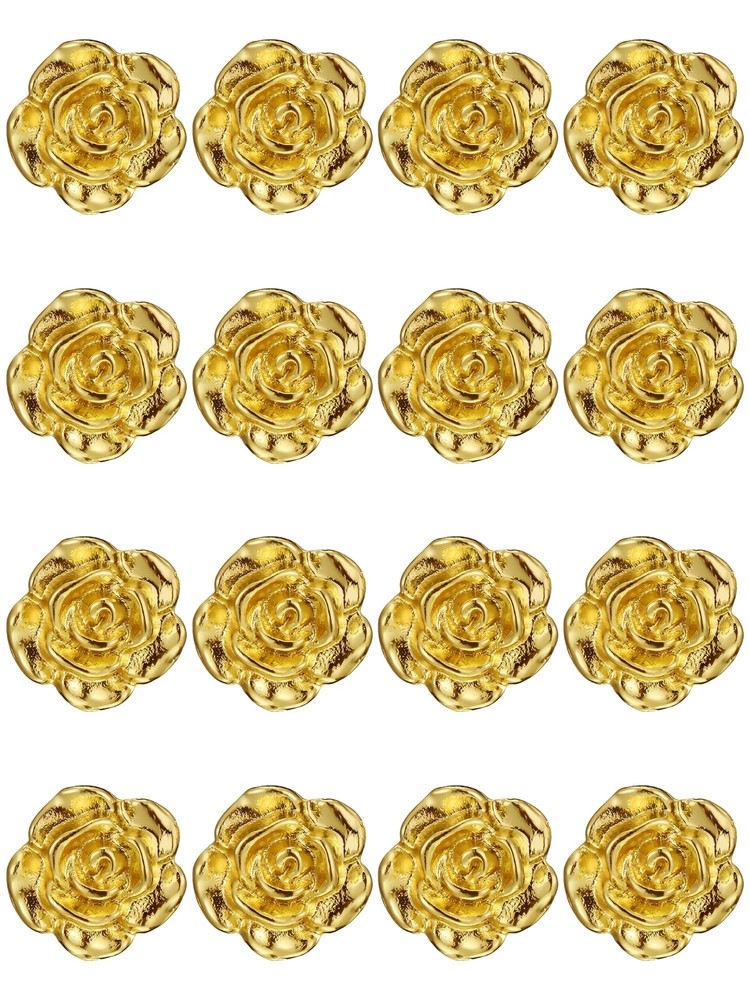 16 Pcs Gold Tone Lapel Pins Brooch for Men Suit,metal Rose Flower Brooch Pins…