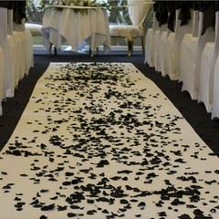 2200 PCS Black Silk Rose Petals for Romantic Weddings & Valentine Decorations