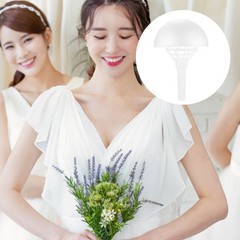 Bouquet Holder For Fresh Flowers White Foam For Wedding 2 Sets