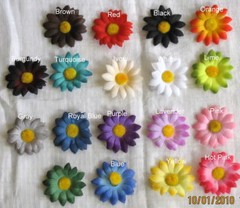 50 Assorted Silk Flower Heads Scrapbook Wedding Decoration Craft Floral Daisy
