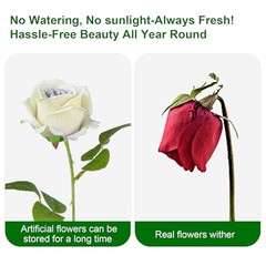 Artificial Flowers Roses Touch Fake Rose Bouquet Flower 50 Purple Heart 50pcs