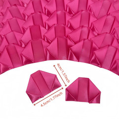300Pcs Premade Satin Ribbon Rose Petals Half-Finished for Eternal Rose DIY Ramos