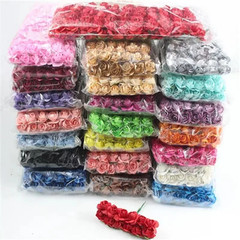 144PCS 1.5 Cm Artificial Mini Paper Rose Bouquet for Scrapbooking for Wedding Pa