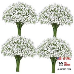 Babys Breath Artificial Flowers, Baby Breath Flowers Artificial 30 Pcs White