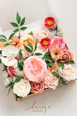 Handmade Coral & Ivory Floral Kit for Stunning DIY Centerpieces and Bouquets