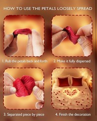 2000pcs Artificial Rose Petals with 24 LED Tea Lights