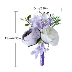 Wedding Boutonniere for Ceremony Anniversary Proms Bridesmaid Bridal Shower