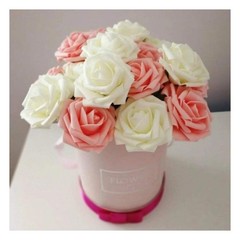 20pcs 7cm Artificial Flowers Foam Rose Fake Bride Bouquet Wedding