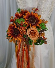 Boho and Berries Autumn Faux Silk Wedding Bouquet