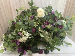 Lot Wedding Shades Of Purple Artificial Flowers Garland Net Arch Or Decor Box 5