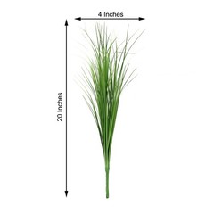 3 GREEN 20″ Artificial Faux GRASS SPRAYS STEMS Party Wedding Home Decorations
